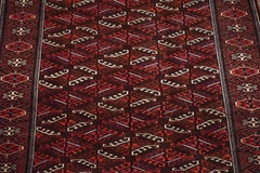 Vintage Turkoman Yomud Rug, circa 1960