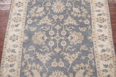 Gray-Blue Turkish Style Oushak Area Rug