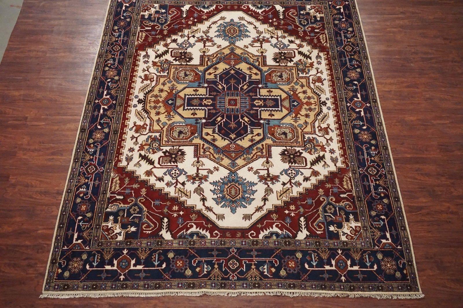 Ivory vegetable dyed wool Serapi rug

2015

Measures: 9' x 11' 11