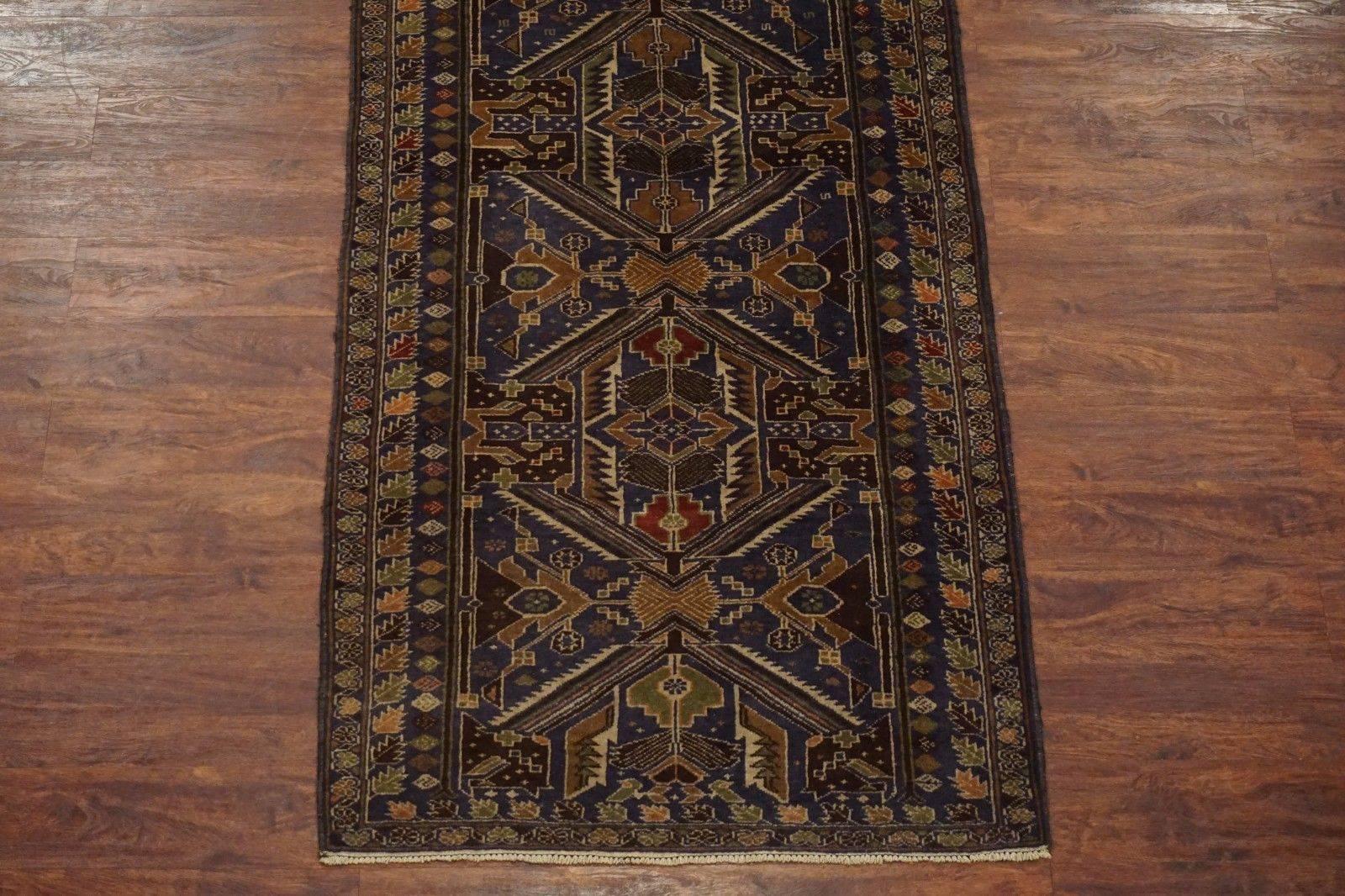 Tribal Afghan Wool Runner In Excellent Condition For Sale In Northridge, CA