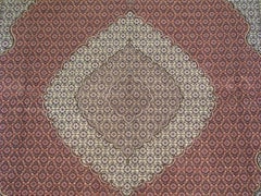 Persian Wool and Silk Tabriz Mahi