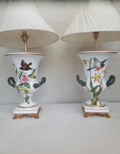 Antique 19th Century Pair of Campana Vases