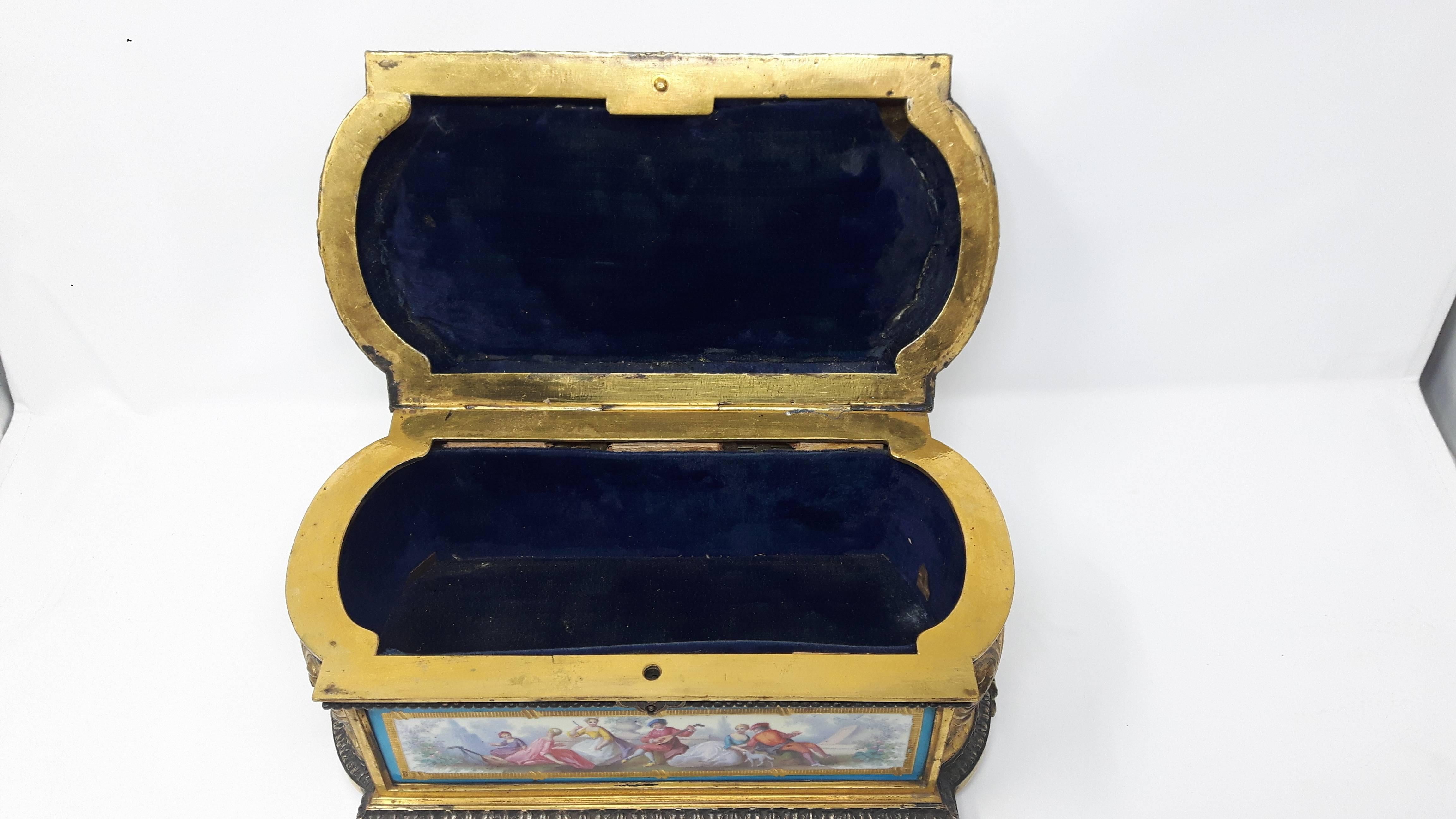 French 19th Century Sevres Casket For Sale