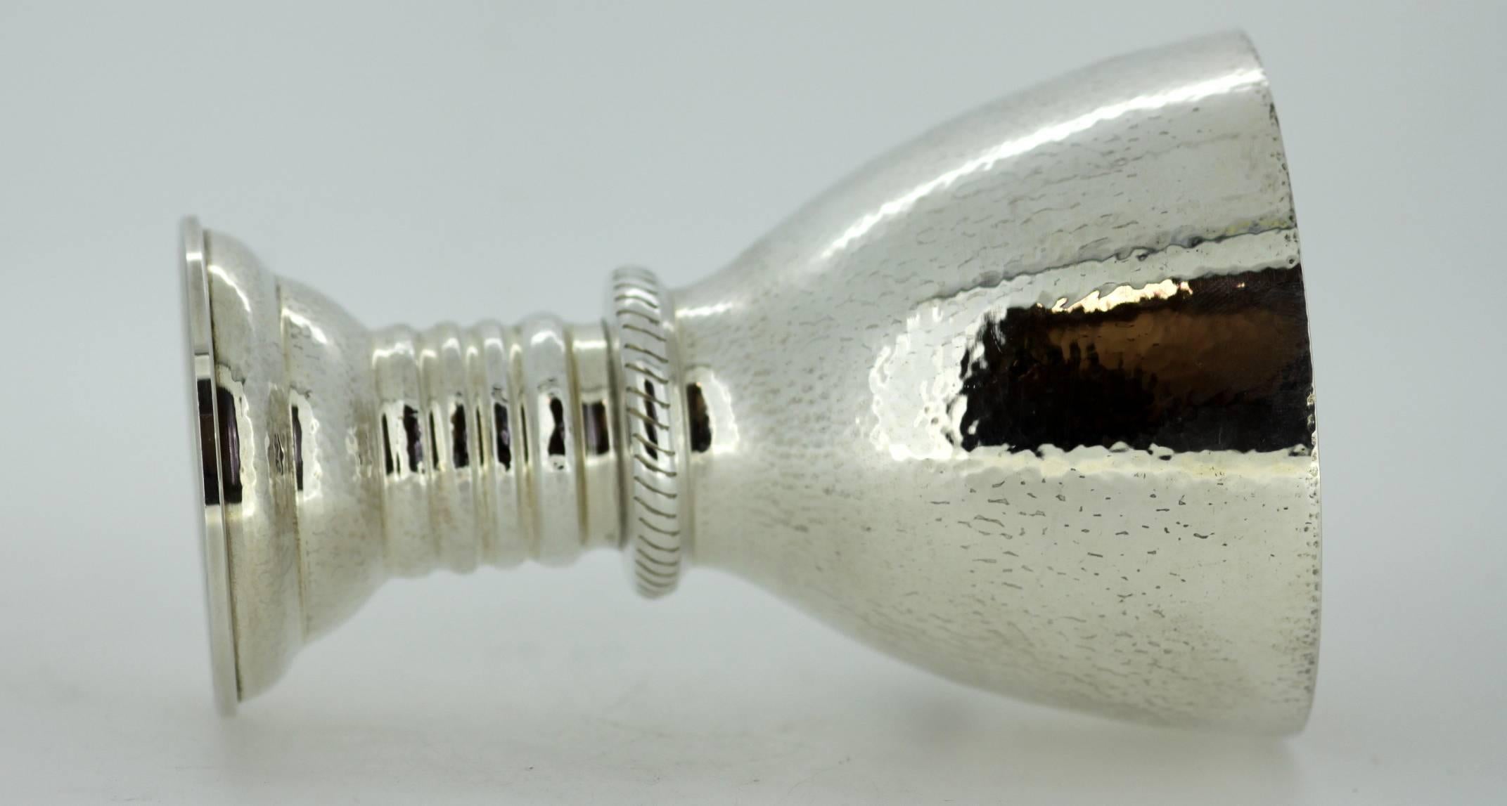 Lalounis, Solid Sterling Silver Greek Goblet, circa 1950 1
