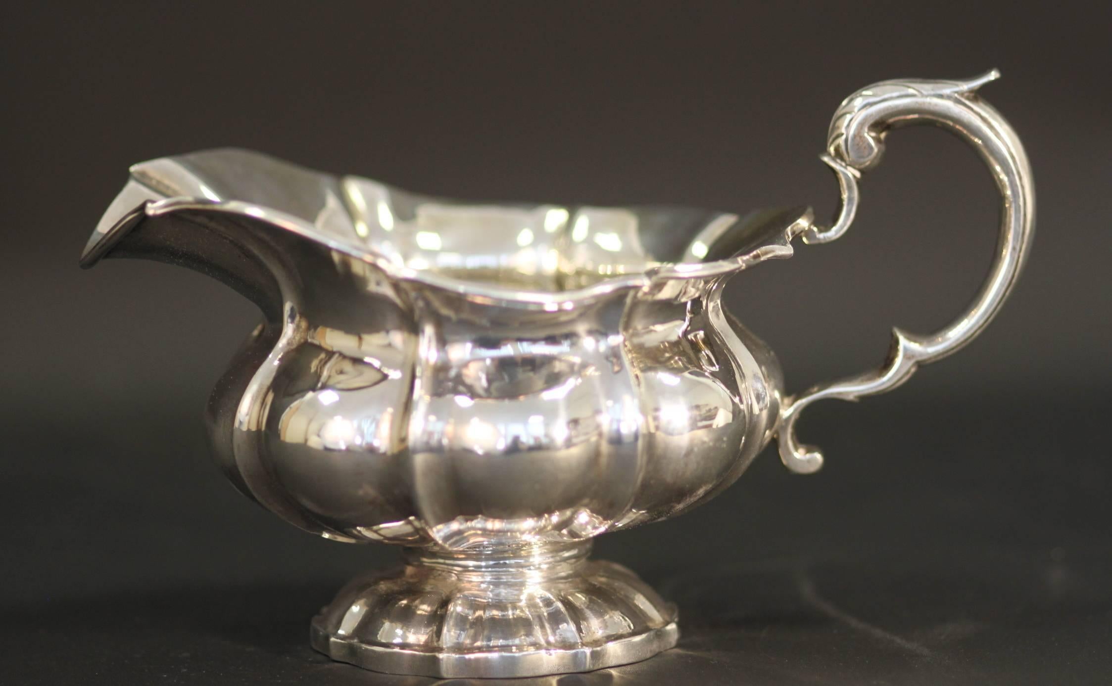 Georgian Solid Silver Tea Set, Dublin 1834, Richard Sawyer 5