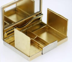 Asprey & Co. Solid Silver Vanity Box, Made in London, 1939