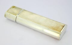 Vintage Sterling Silver Flask, Barker Ellis Silver Co, Birmingham, 1993