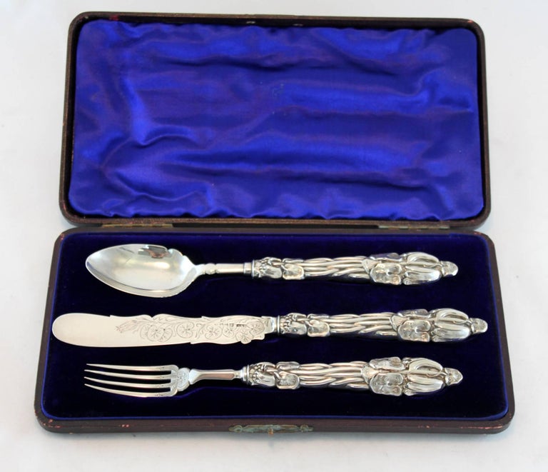 Victorian Silver Tableware Set, Hilliard and Thomason, Birmingham, 1855