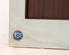 Sterling silver and enamel picture frame, By Liberty & Co Ltd, Birmingham 1919