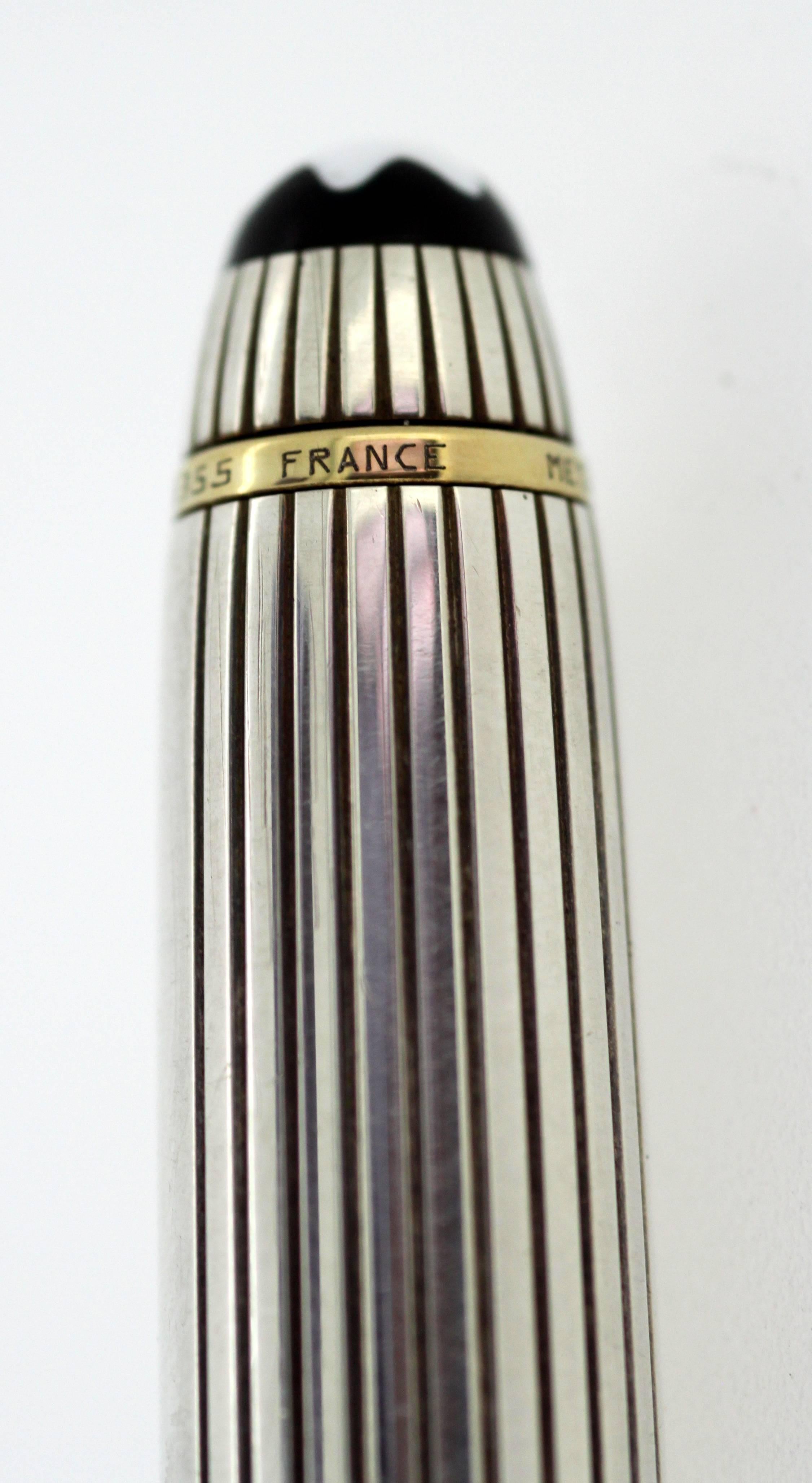 montblanc meisterstuck sterling silver ballpoint pen