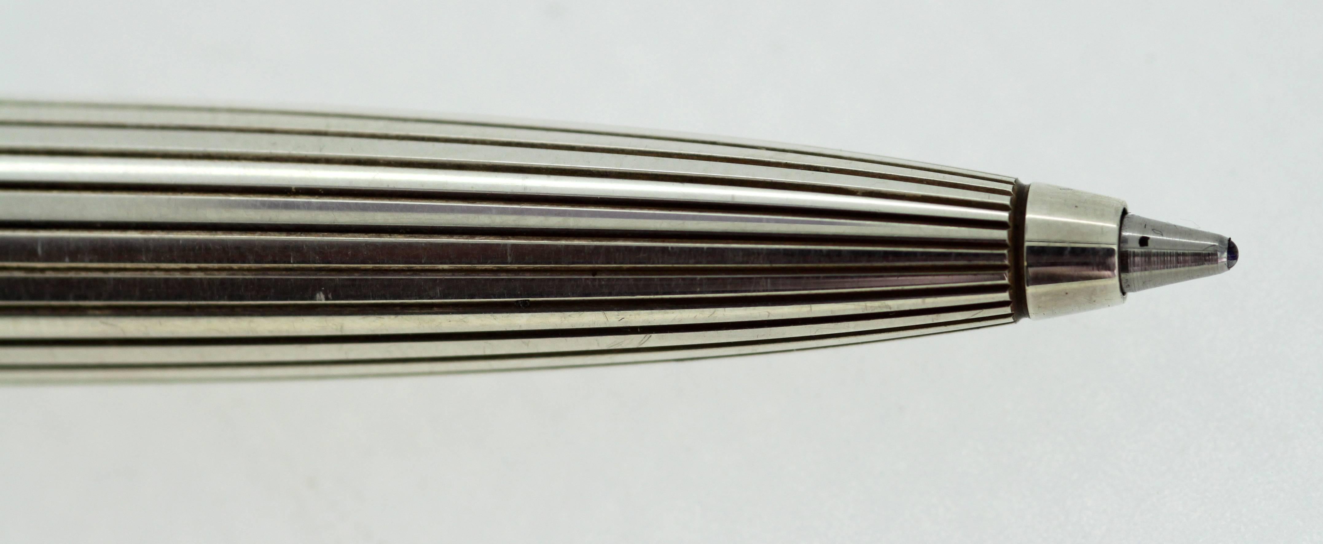 Late 20th Century Montblanc Meisterstück - Vintage sterling silver ballpoint pen, Circa.1990's