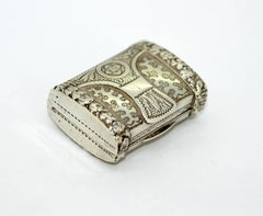 Vinaigrette en argent George III - John Thornton - Birmingham - 1792