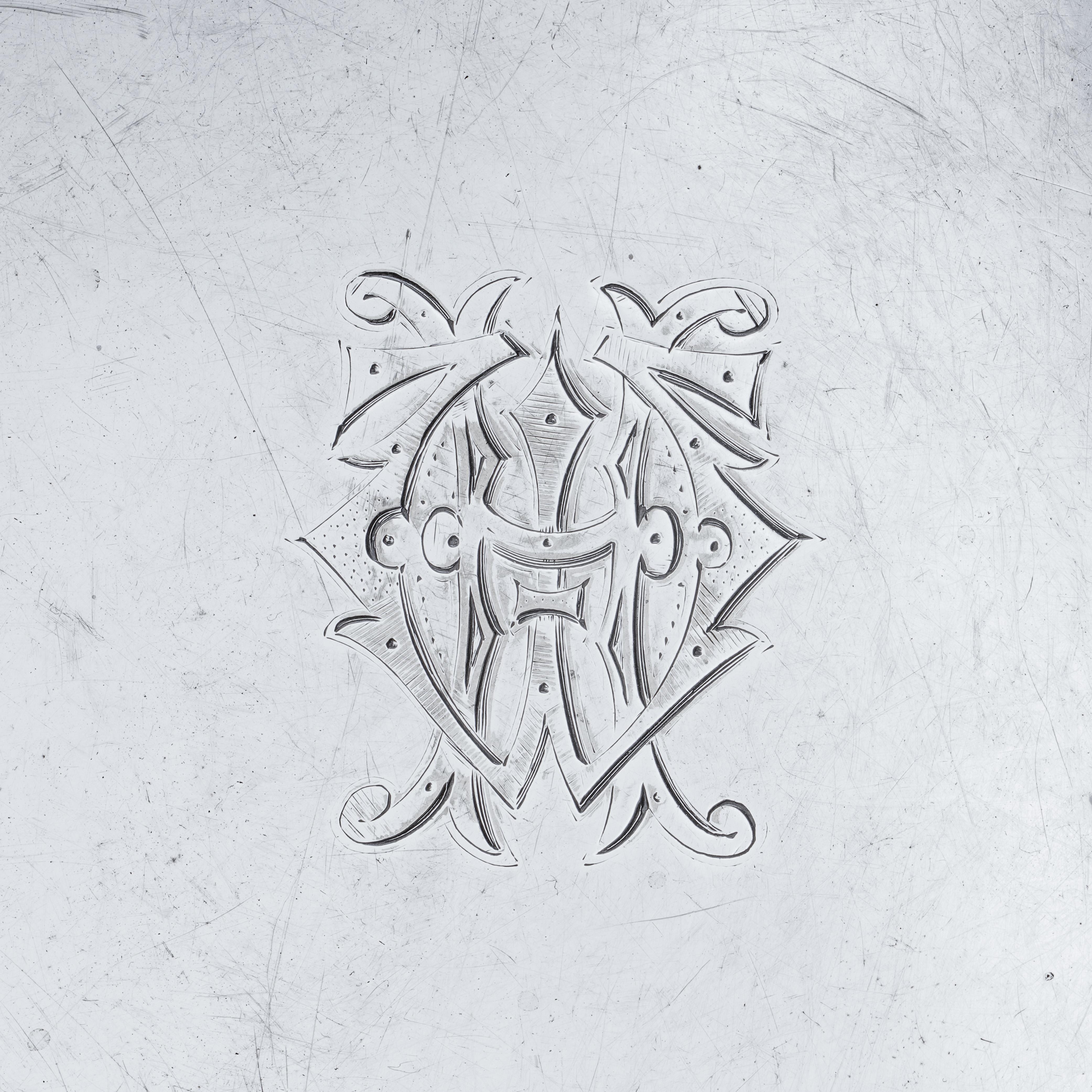 Placcato argento Salverino vittoriano in argento di Walker & Hall, Sheffield, anni '90 del XIX secolo in vendita