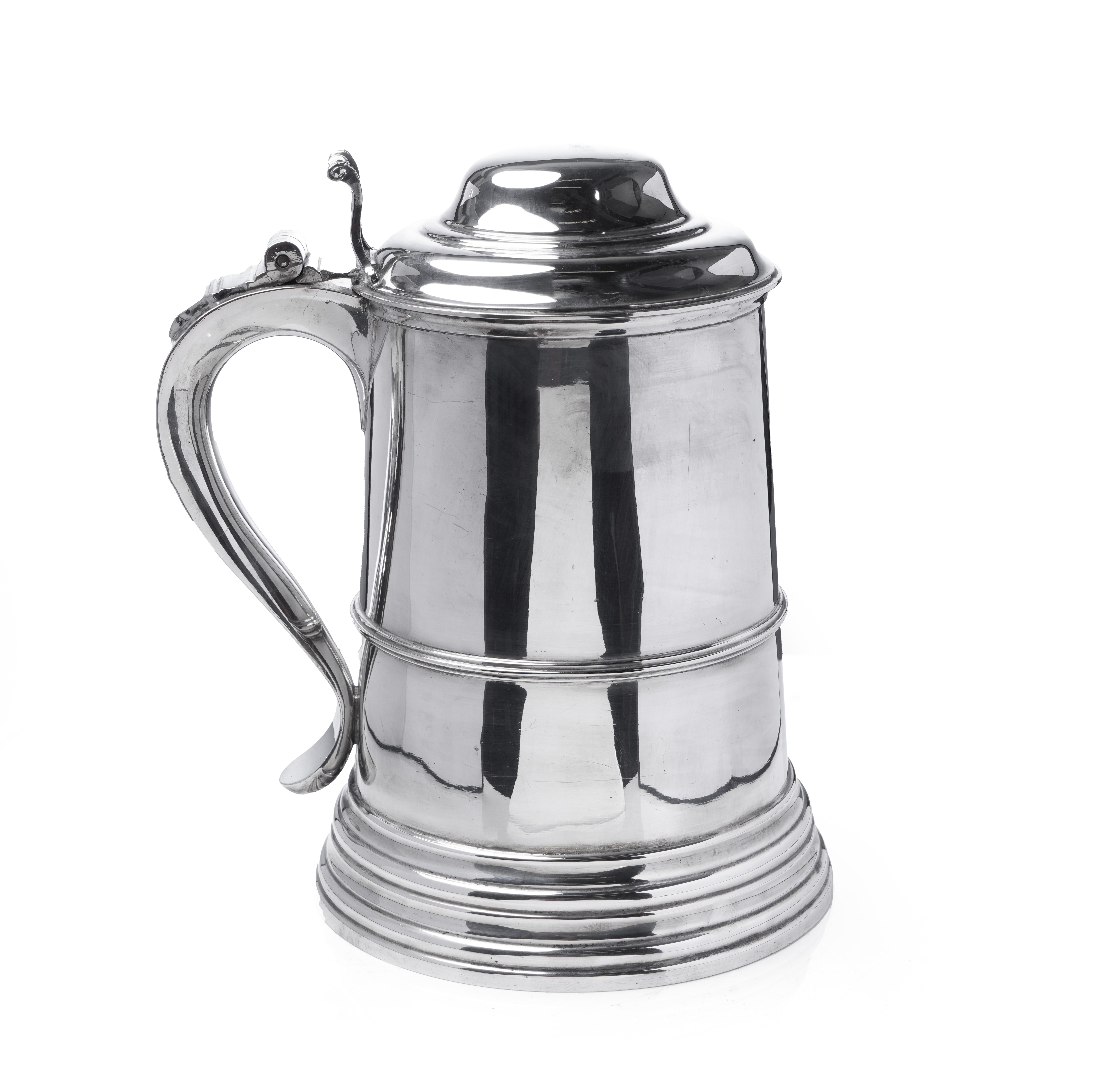 Silver Plate Mappin & Webb Large Silver-Plated Tankard,  c.1930s For Sale