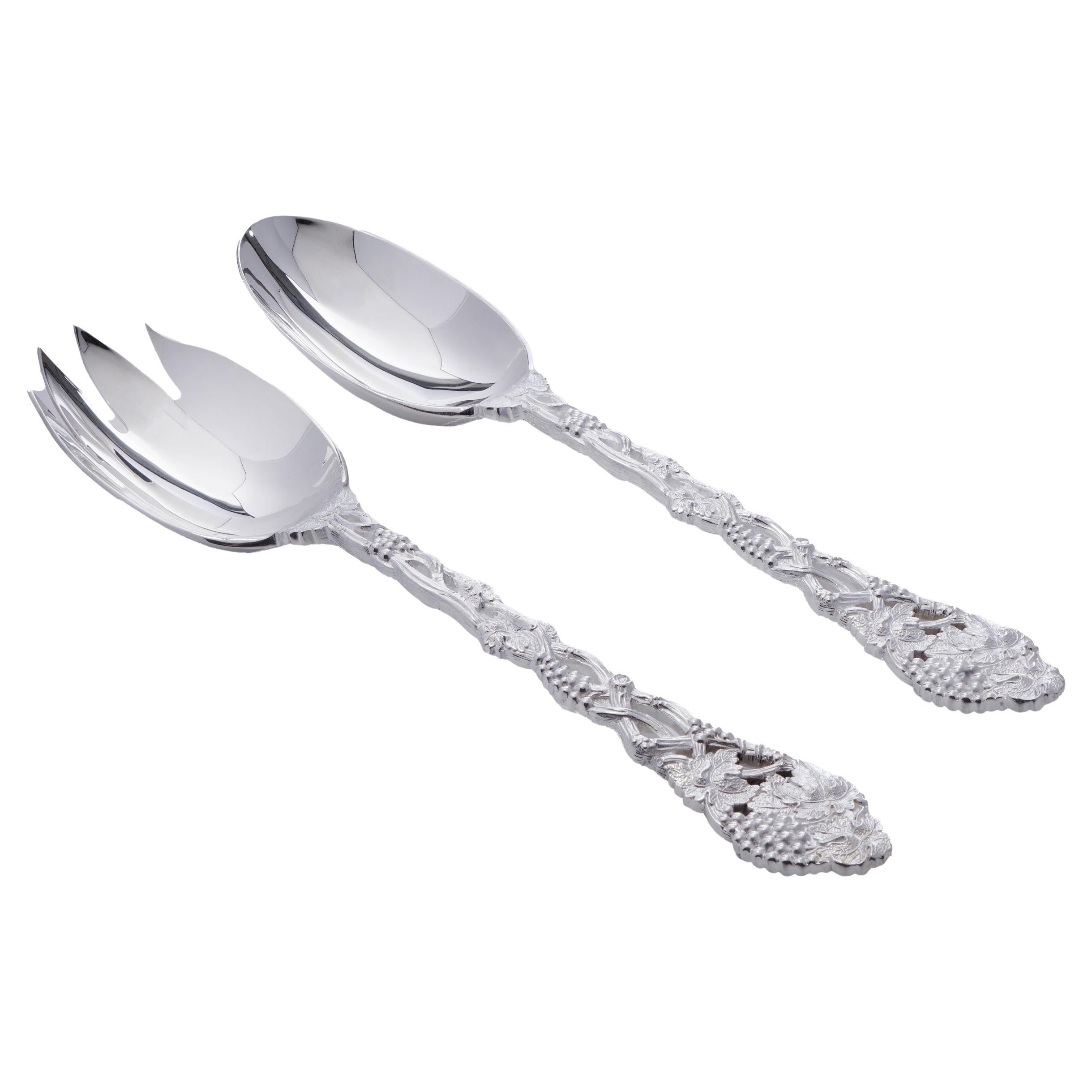 C. J. Vander Ltd. Set di forchette e cucchiai da frutta in argento, 2000 in vendita