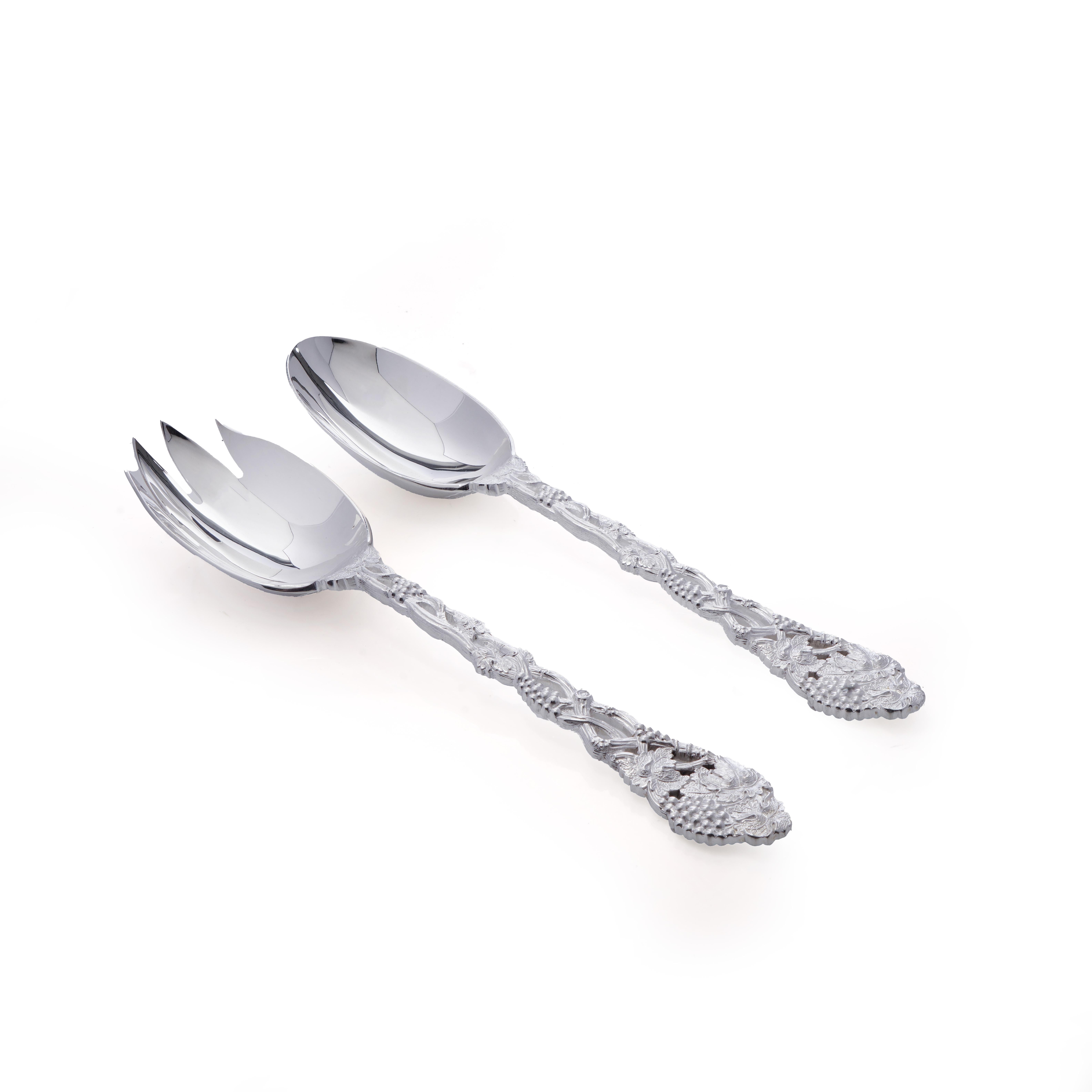 C. J. Vander Ltd. Set di forchette e cucchiai da frutta in argento, 2000 in vendita 1