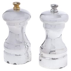 A. A. Silver, macinino per sale e pepe in argento sterling, anni 2000
