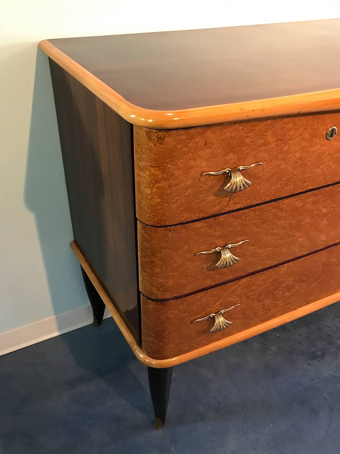 Art Deco Dresser, Italy, 1940s In Excellent Condition In Traversetolo, IT