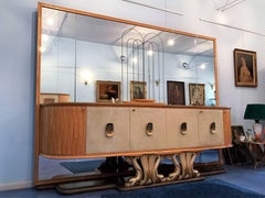 Italian Mid-Century Mirrored Sideboard by Osvaldo Borsani, 1940s