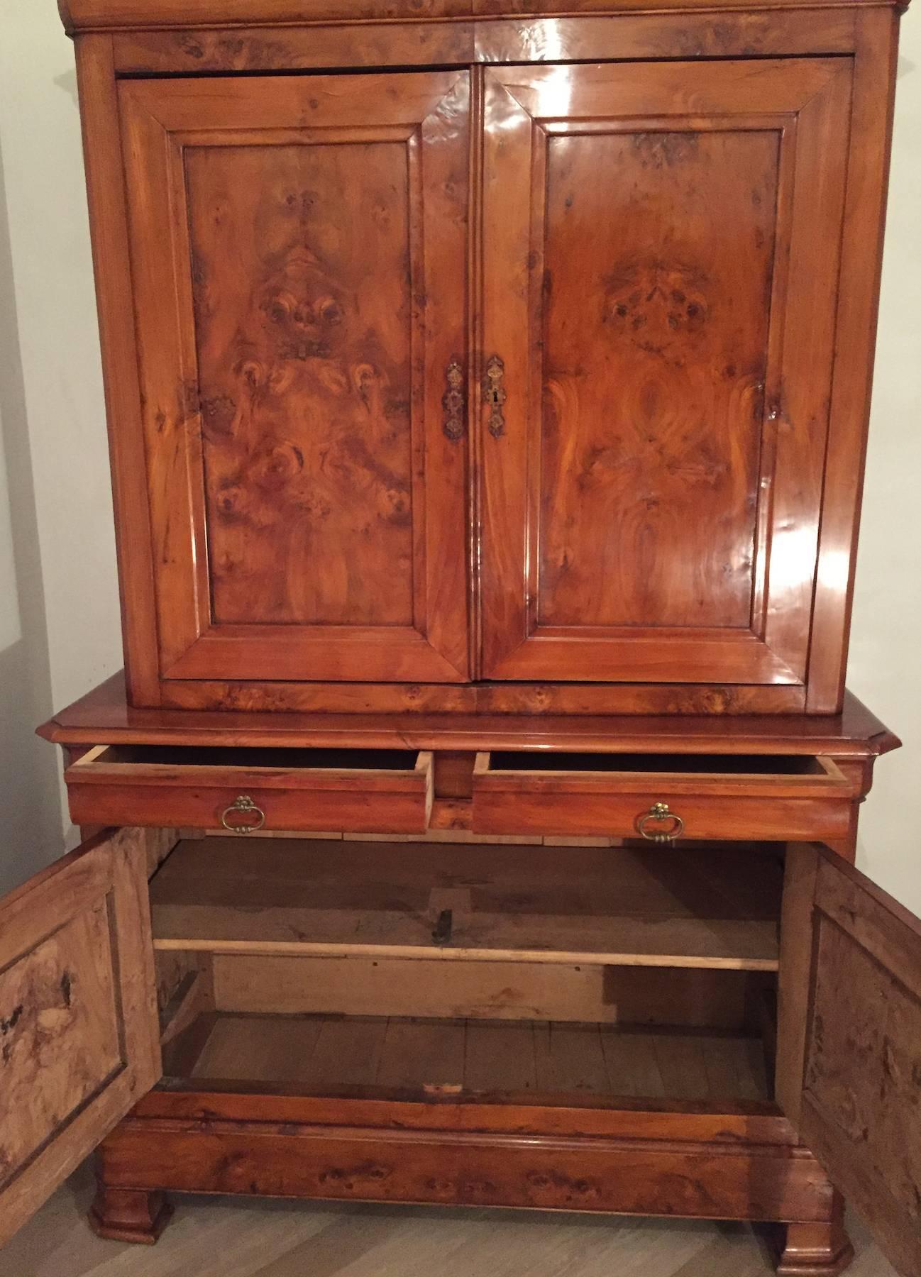 French 19th Century Cupboard Buffet a Deux Corps 2