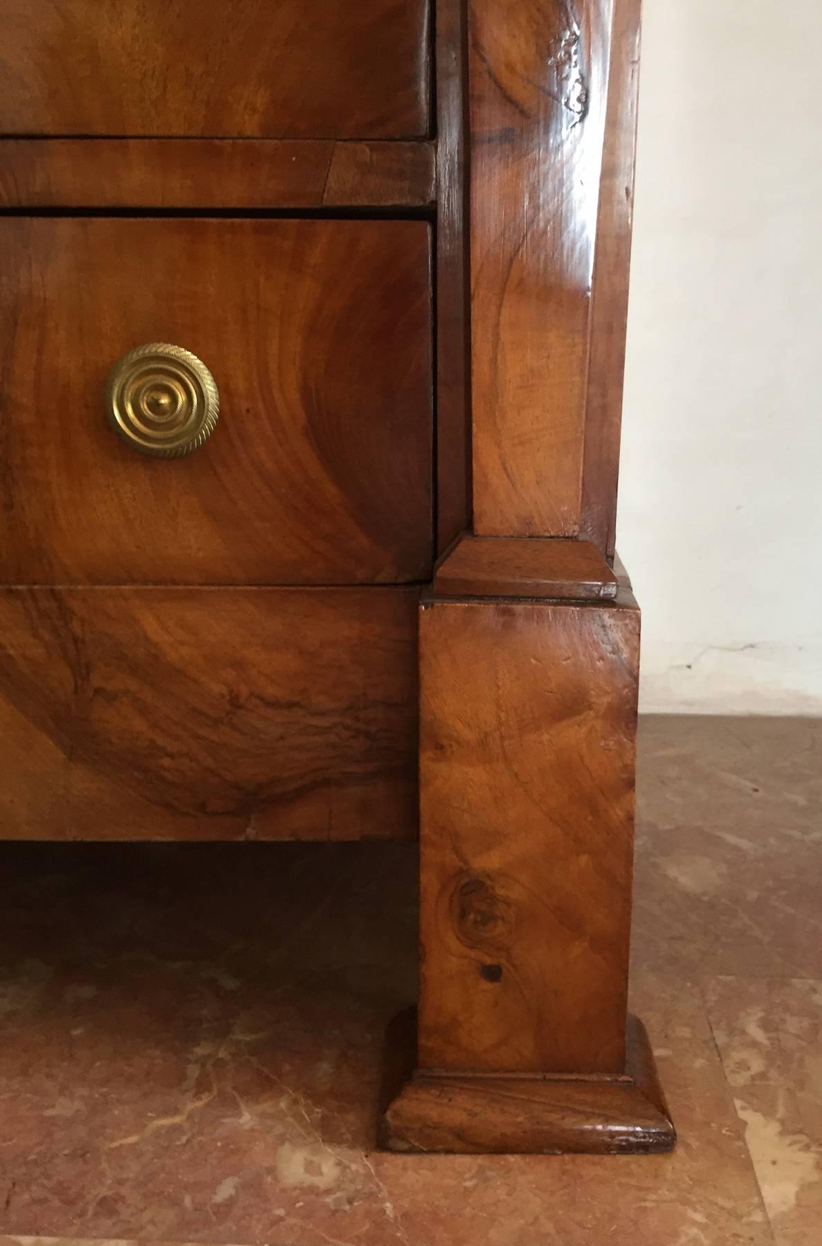 19th Century French Empire Walnut Commode Dresser 2