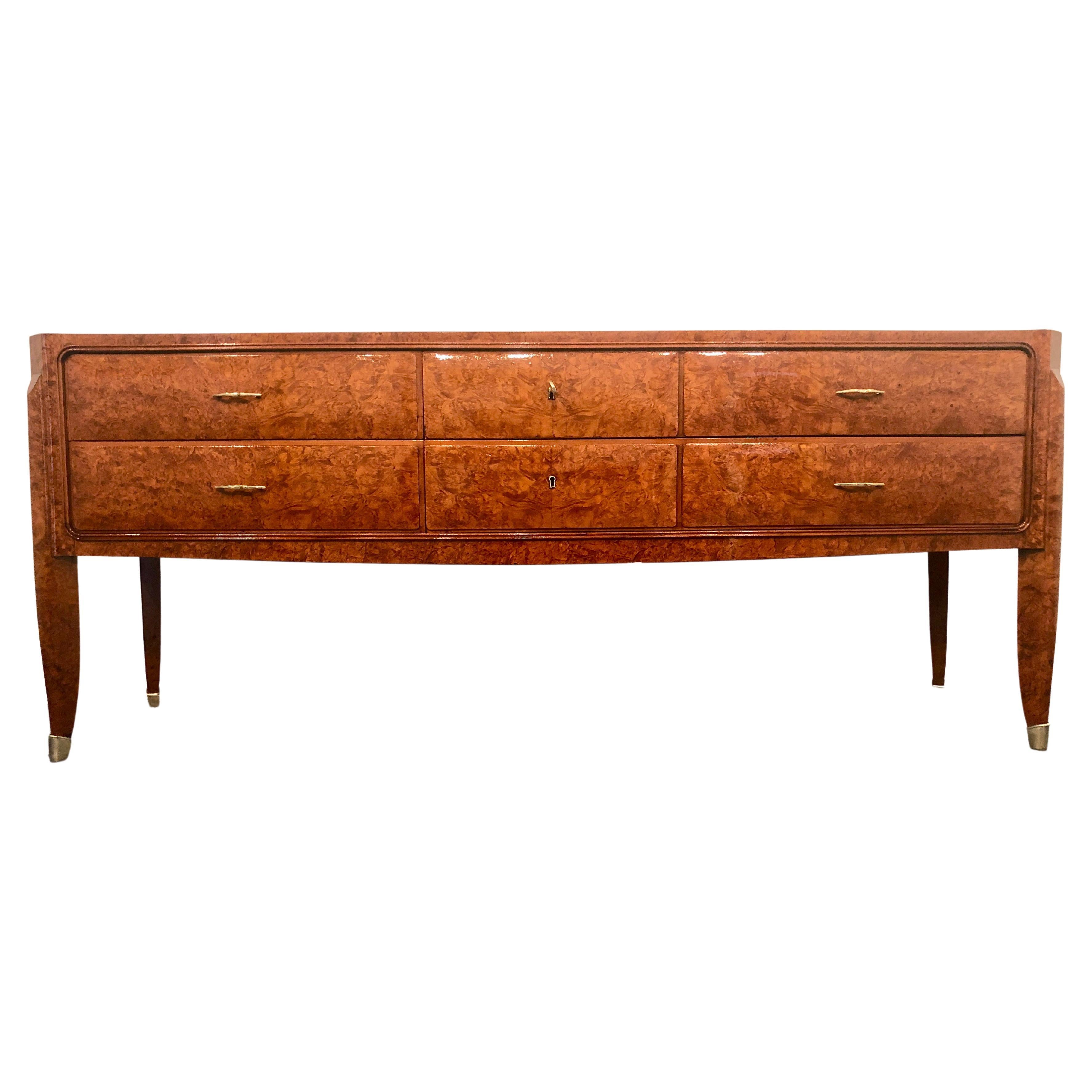 Mid-Century Modern Italian Sideboard Commode attributed Paolo Buffa, 1950s