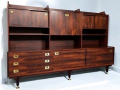 Italian Mid-Century Modern Teak Tall Sideboard, 1950