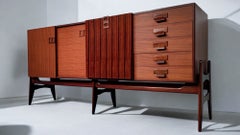 Italian Mid-Century Modern Teak Sideboard by Fratelli Proserpio, 1960s