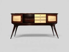 Italian Mid-Century Center Double-Side Bar Sideboard attributed to Ulrich, 1950s