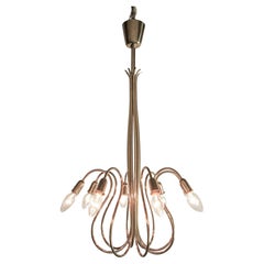 Lampadario austriaco a polipo di metà secolo, attribuito a J.T. Kalmar, anni '50