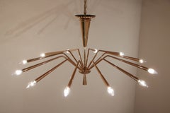 Lampadario Torlasco moderno di metà secolo, modello 342, Lumi Milano, anni '50