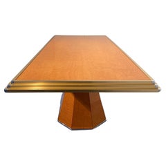 Italian Mid-Century Space Age Maple Dining Table, 1970s