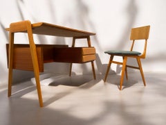 Scrivania e sedia italiana del Mid Century disegnata da Vittorio Dassi negli anni '50