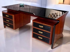 Italian Mid-Century Executive Desk with Dattilo by Osvaldo Borsani, 1950s