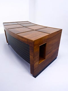 Table de bureau italienne du milieu du siècle avec chaise conçue par Gio' Ponti, années 1940