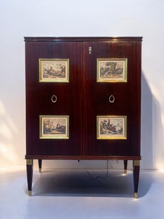 Credenza o mobile bar italiano di metà secolo di Paolo Buffa, anni '50