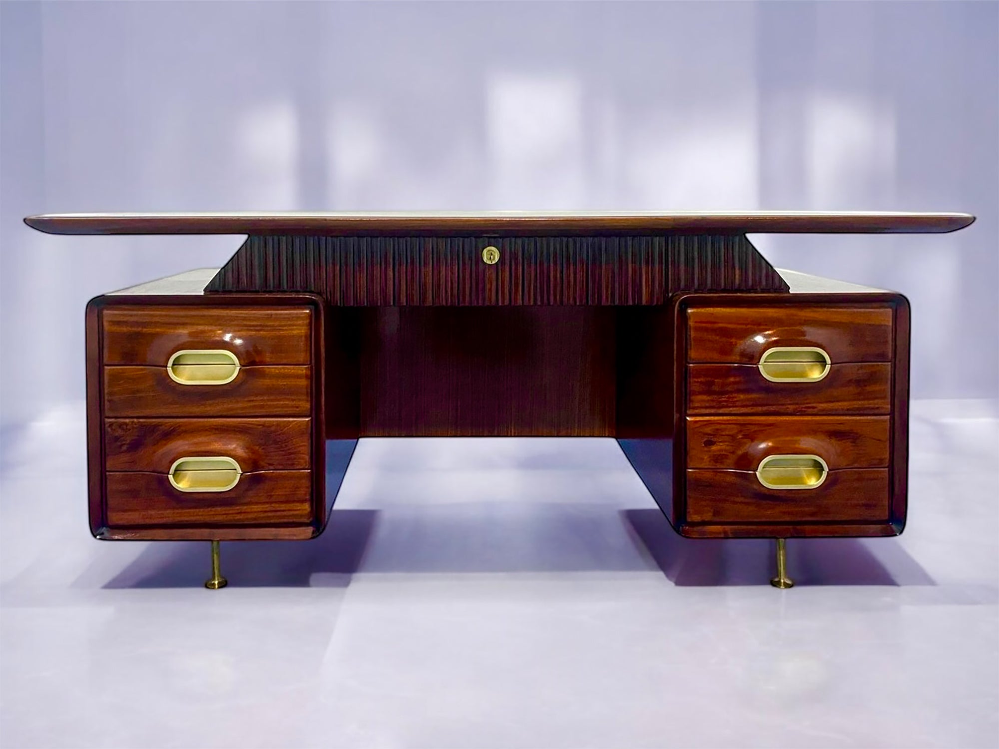 Mid-Century Modern Bureau de bureau italien du milieu du siècle dernier par Dassi pour La Permanente Mobili Cantu en vente