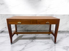 Italian Mid Century Oak Table Desk designed by Gio' Ponti in 1950s for BNL