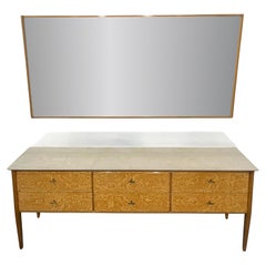 Credenza o cassettiera italiana di metà secolo in stile Giò Ponti, anni '50