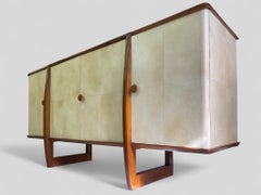 Italian Art Deco Sideboard in Parchment, 1940s
