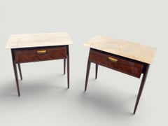 Mid-Century Bedside Tables or Night Stands by La Permanente Mobili Cantù, 1950s