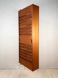 Italian Mid-Century Suspended Tilting Wardrobe / Coat Rack, 1960s