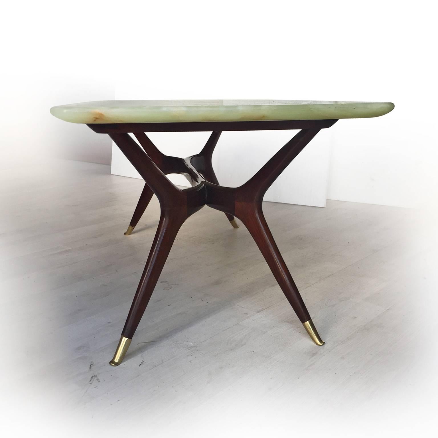 Italian Mid-Century Coffee Table attributed to Ico Parisi, 1950s In Excellent Condition In Traversetolo, IT