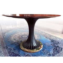 Tavolo da pranzo in legno di palissandro della metà del secolo scorso di Vittorio Dassi, anni '50