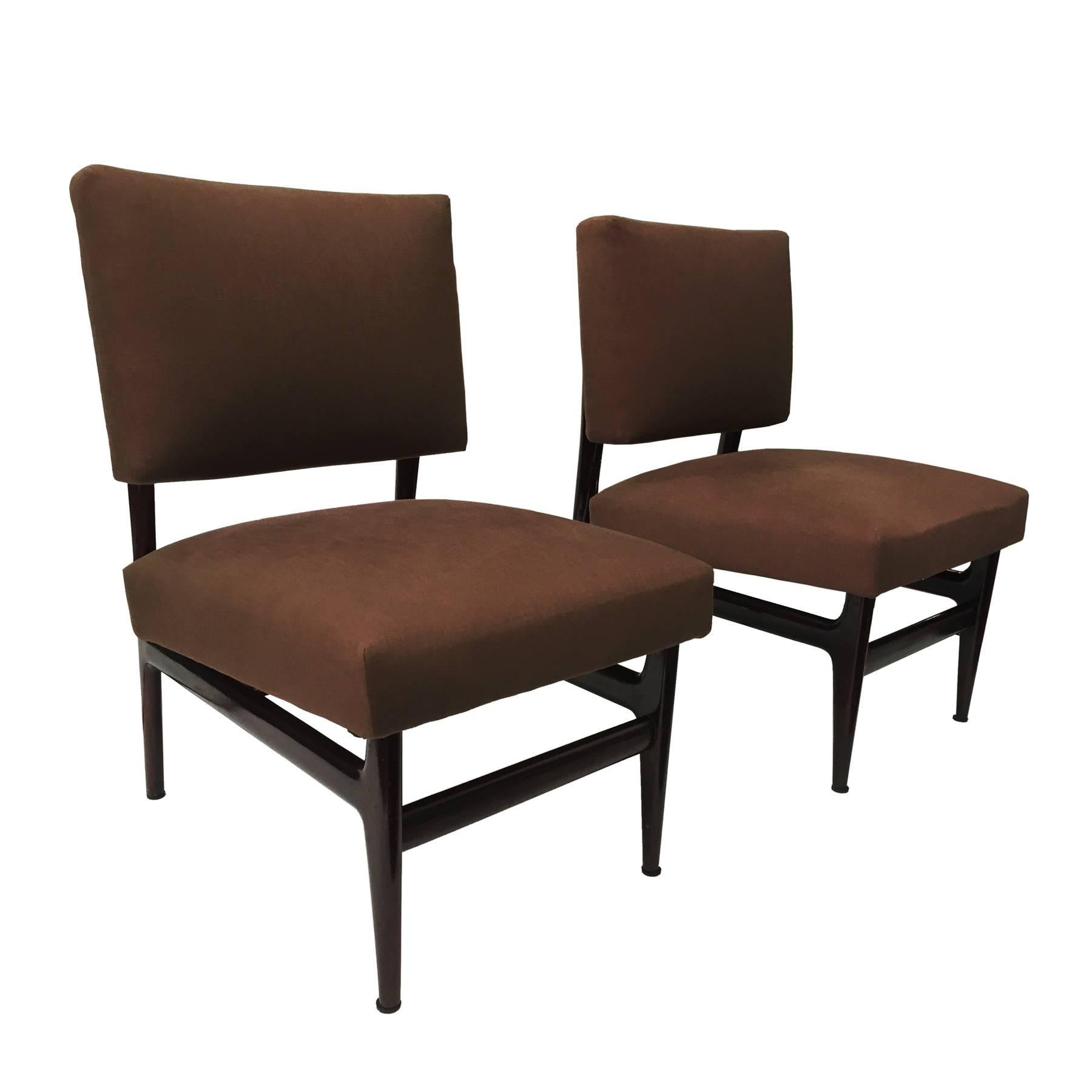 Italian Mid-Century Lounge Chairs by Vittorio Dassi, Set of Two, 1950s