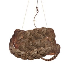 Bride Pendant Large Brown-Deckenlampe aus Papier erstellt