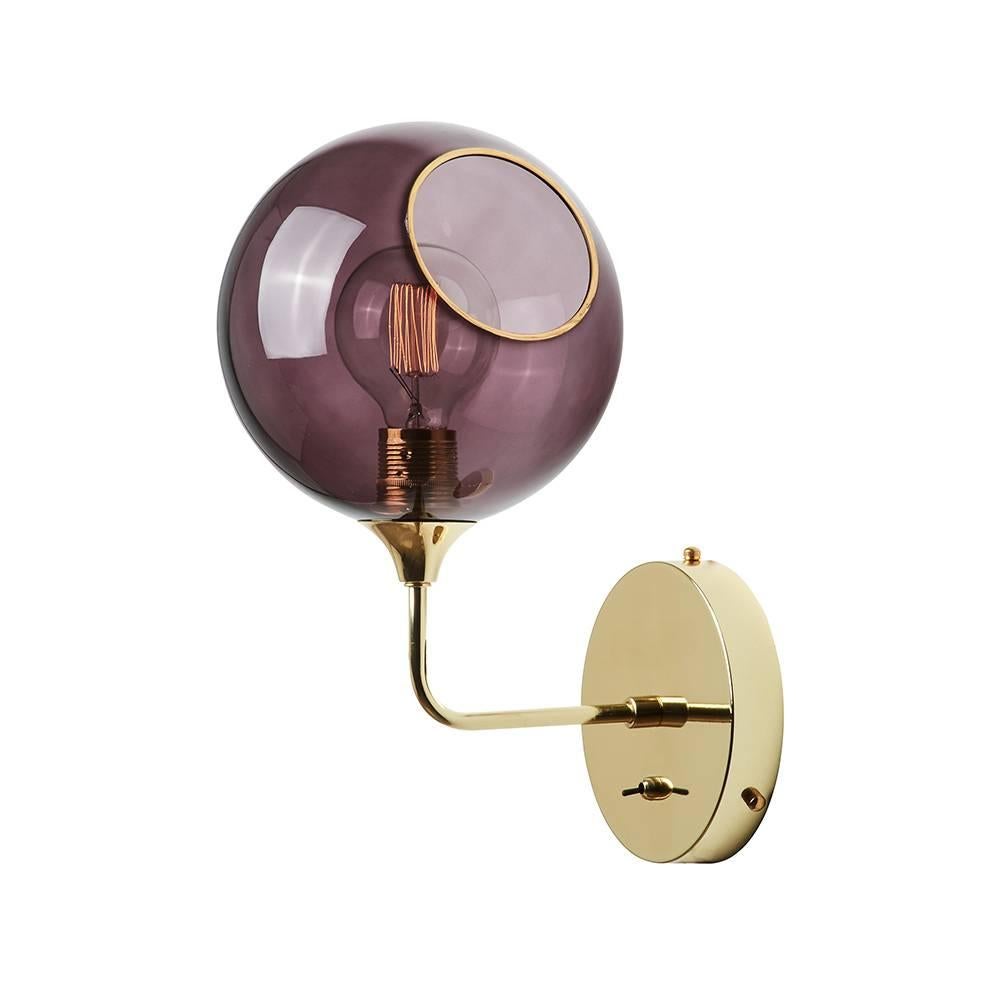 Ballroom the Wall Short Purple Gold Base For Sale