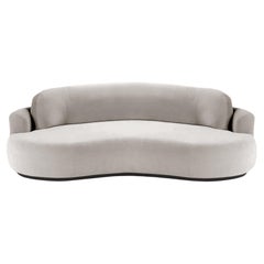 Naked Round Sofa, Medium with Beech Ash-056-5 and Paris Mouse