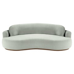 Naked Round Sofa, Large with Beech Ash-056-1 and Smooth 60