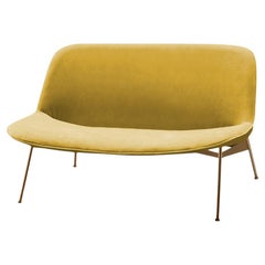 Chiado Sofa, Clean Powder, Large with Corn and Gold